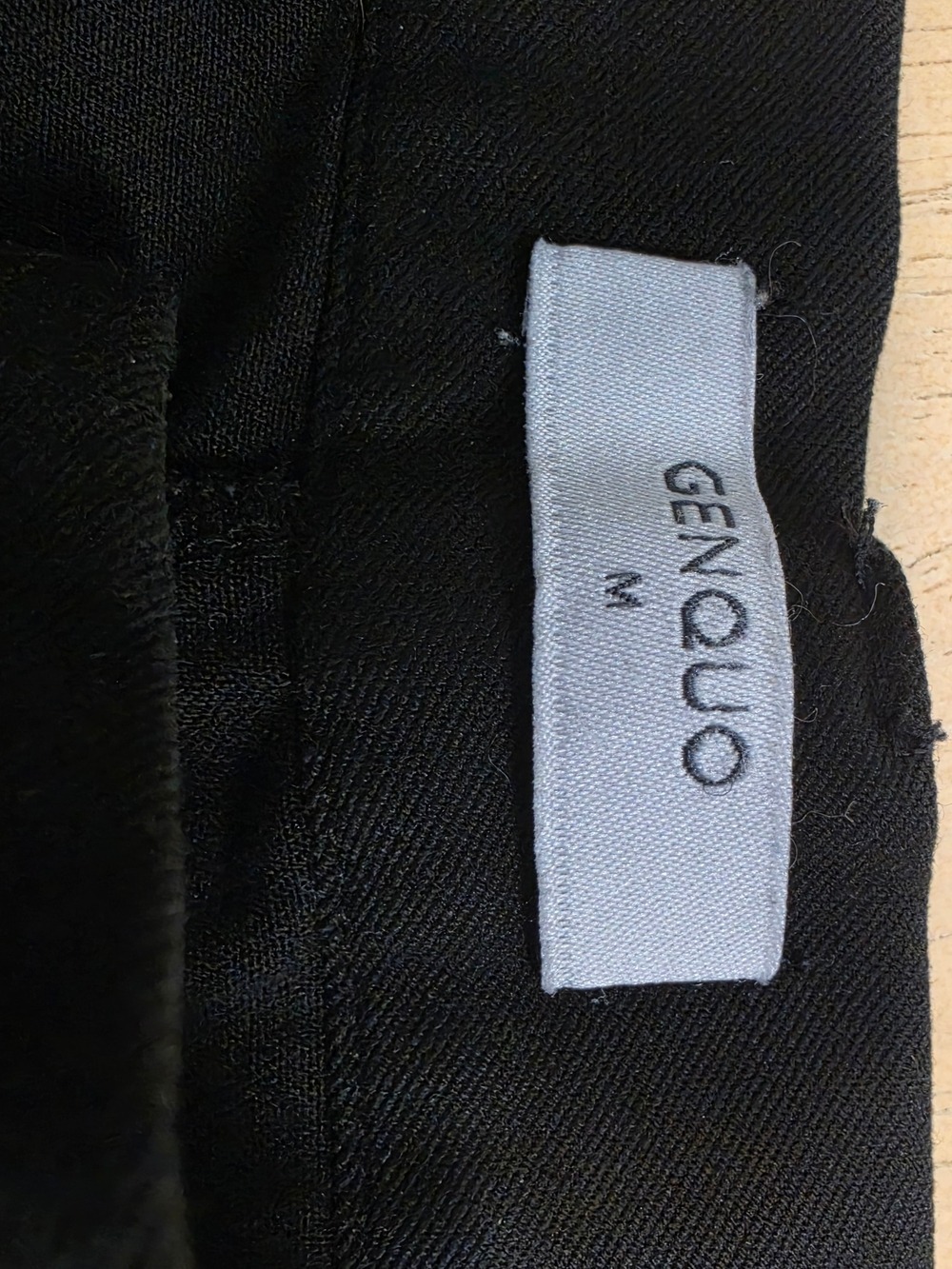 Genquo Classic High-Waist Black Wide-Leg Pants - Picture 8 of 12
